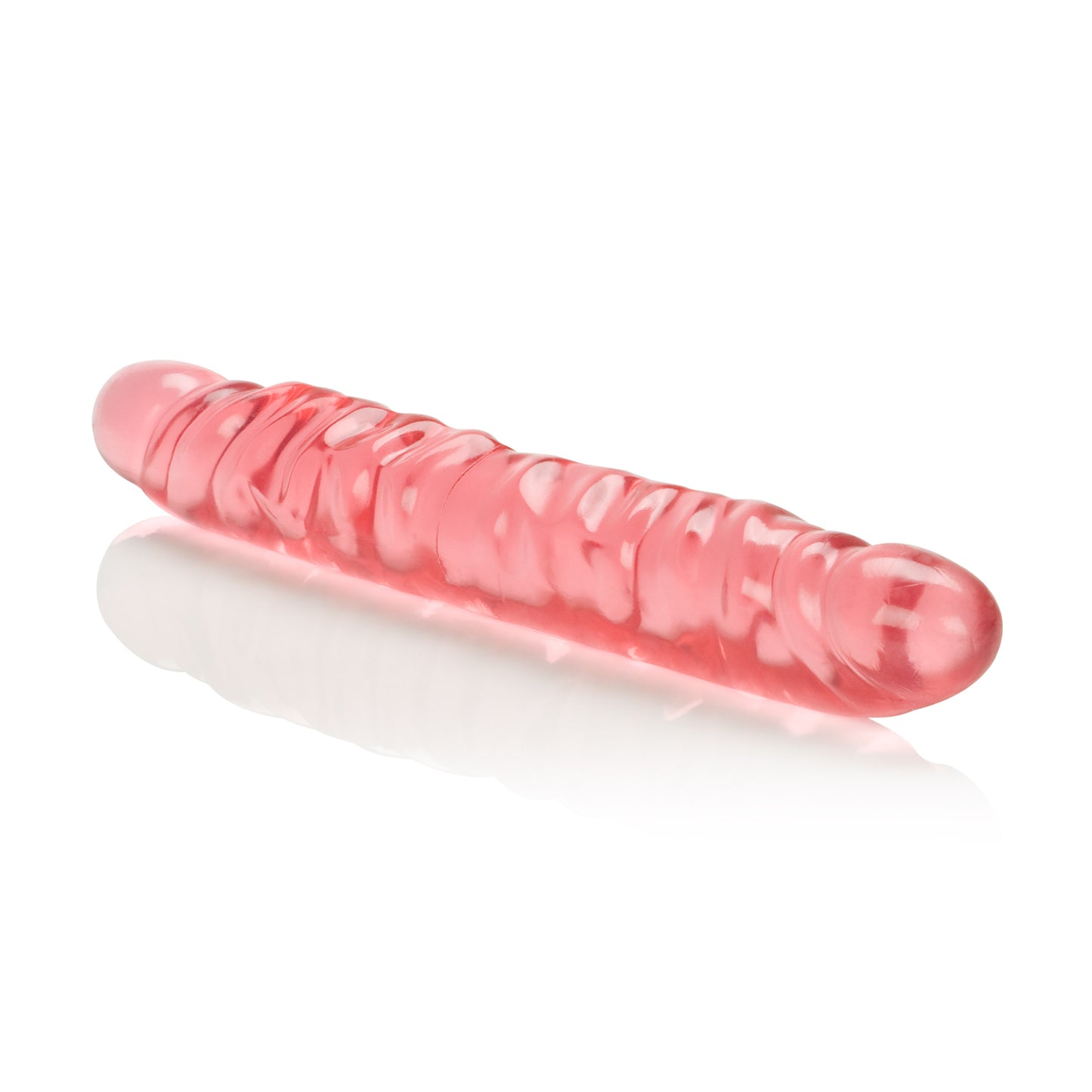 Translucence 12 Inches Veined Double Dong - Pink SE0281402