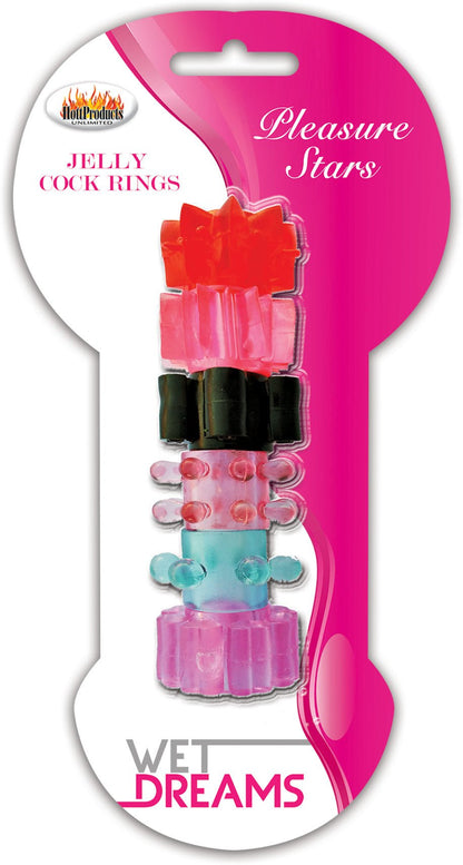 Pleasure Stars Jelly Cock Rings HTP2336