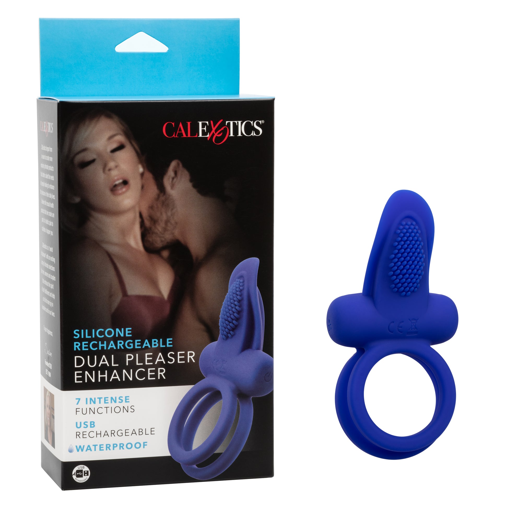 Silicone Rechargeable Dual Pleaser Enhancer SE1843153