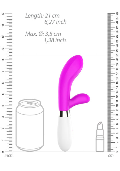 Achilles - Ultra Soft Silicone - 10 Speeds - Fuchsia SH-LUM001FUC