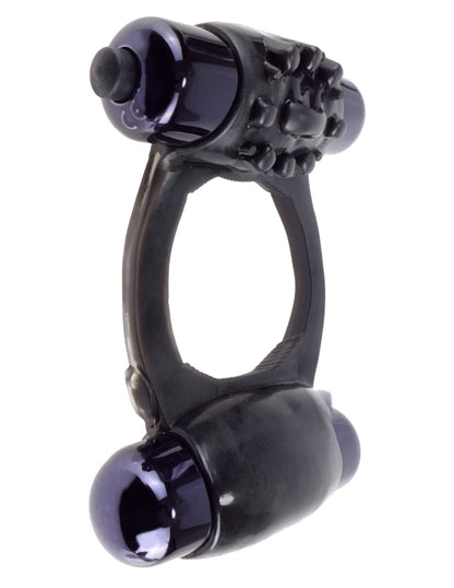 Fantasy C-Ringz Duo-Vibrating Super Ring Black PD5963-23