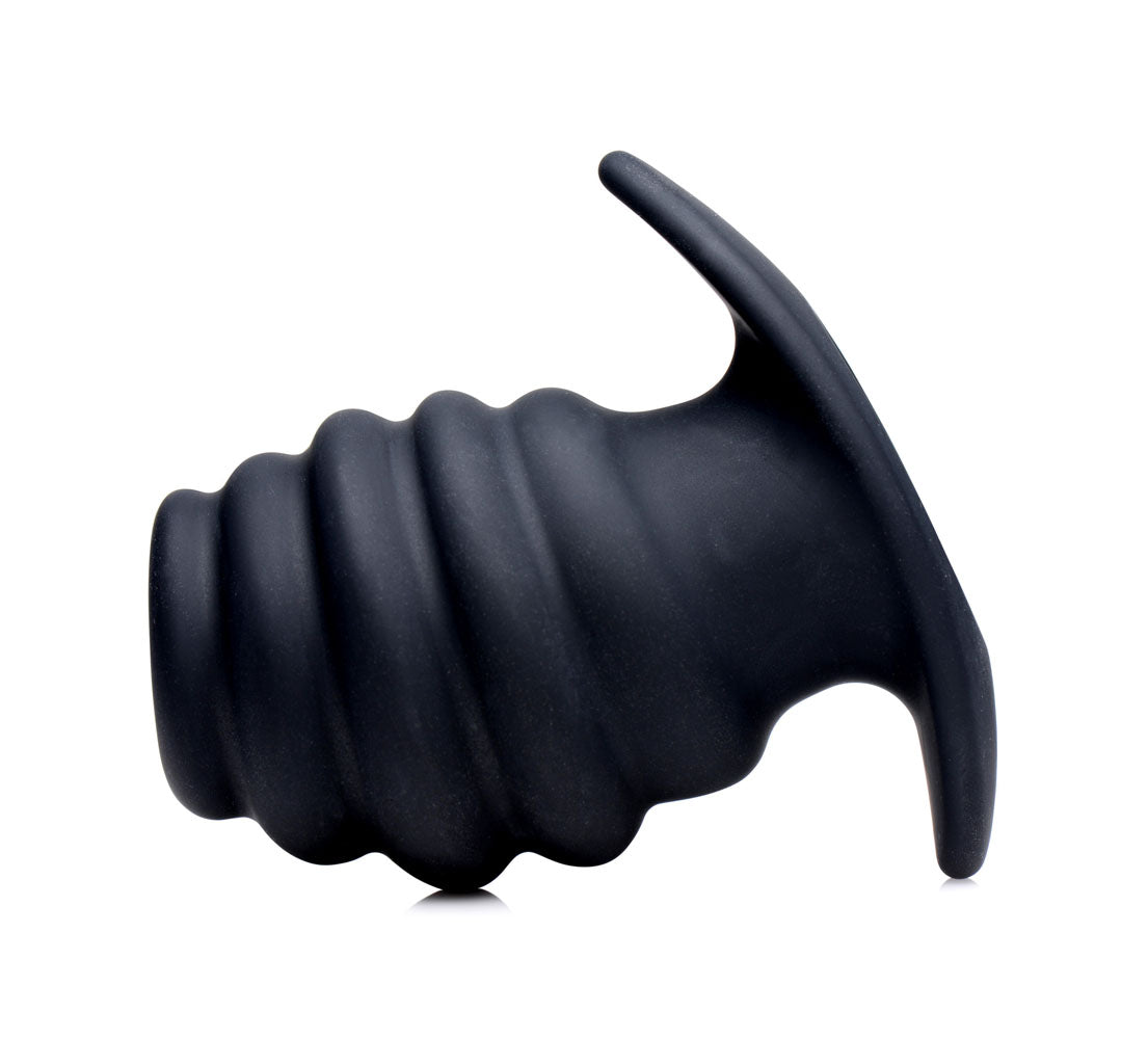 Hive Ass Tunnel Silicone Ribbed Hollow Anal Plug - Medium MS-AF982-MEDIUM