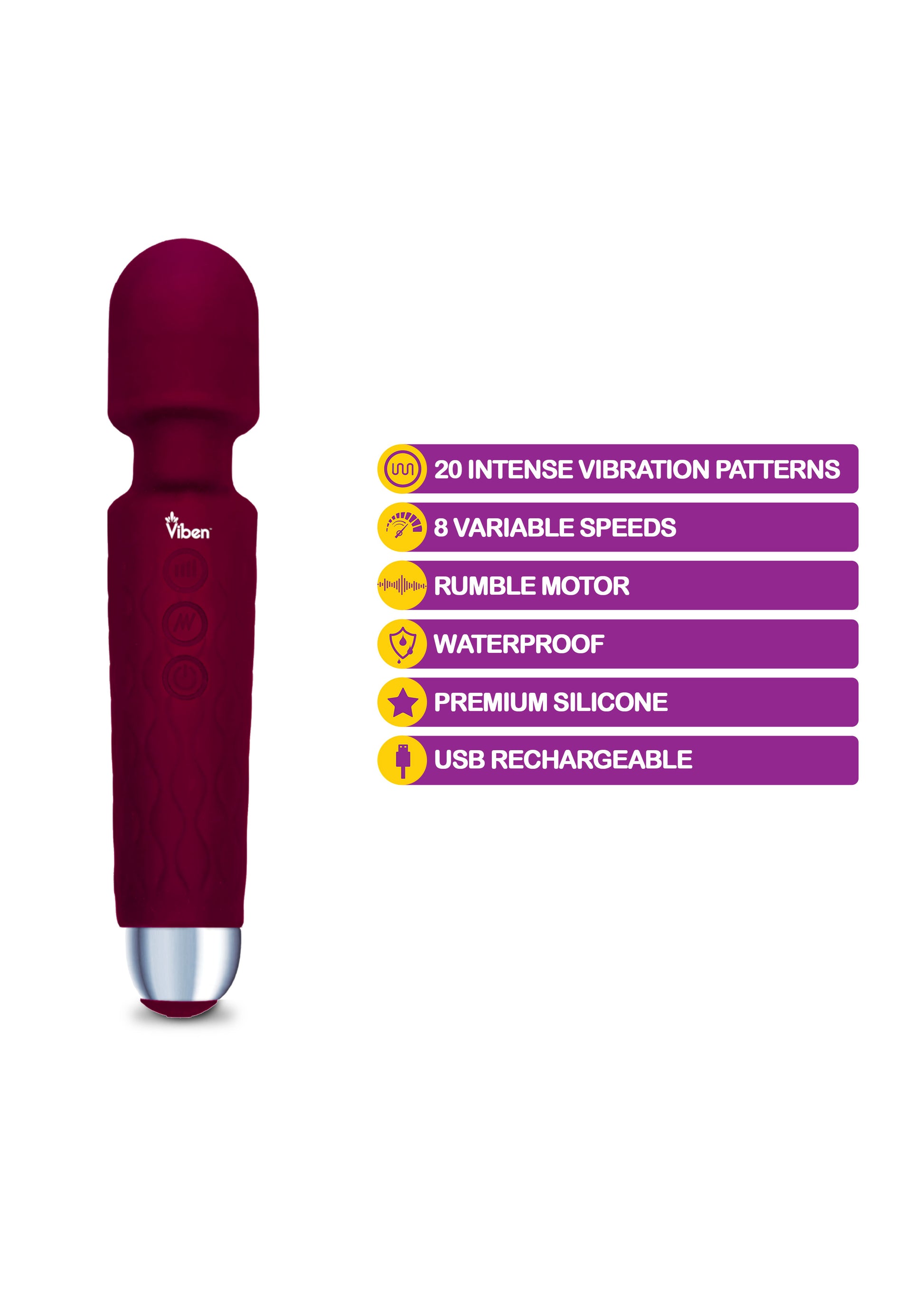 Tempest - Ruby - Intense Wand Massager VB-75003