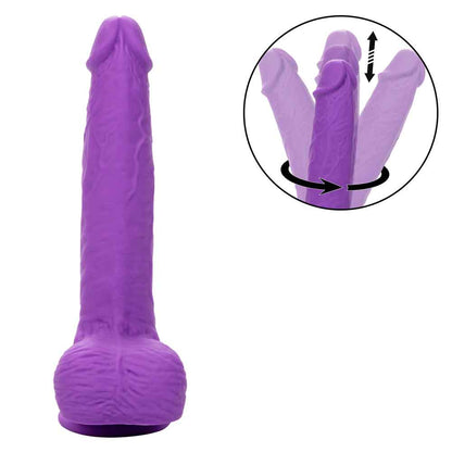 Rechargeable Gyrating and Thrusting Silicone Studs - Purple SE0251103