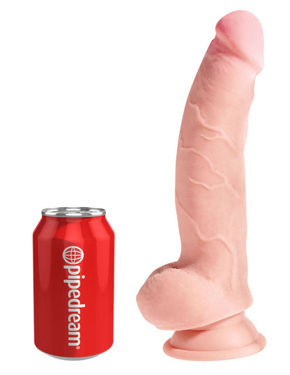 King Cock Plus Triple Density 8 Inch Cock With Balls - Flesh PD5719-21