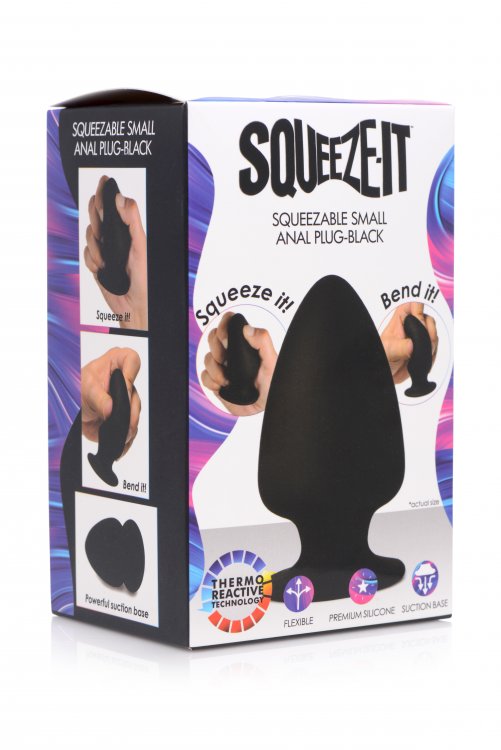 Squeezable Silicone Anal Plug - Small SQ-AG329-SML