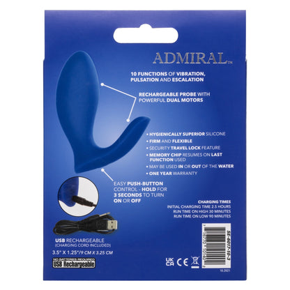 Admiral Prostate Rimming Probe - Blue SE6017103