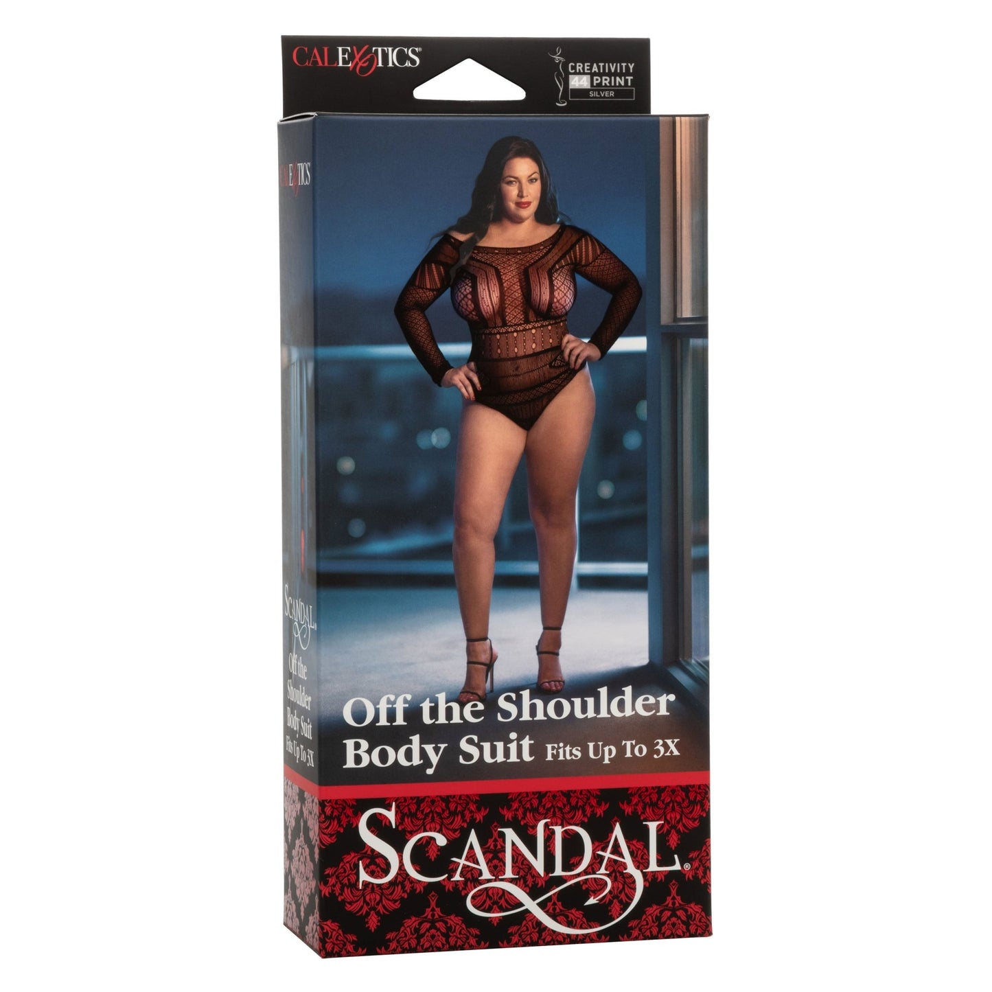 Scandal Plus Size Off the Shoulder Body Suit - Plus Size - Black SE2711833