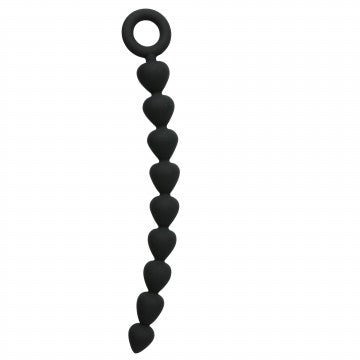 Sex and Mischief Silicone Anal Beads - Black