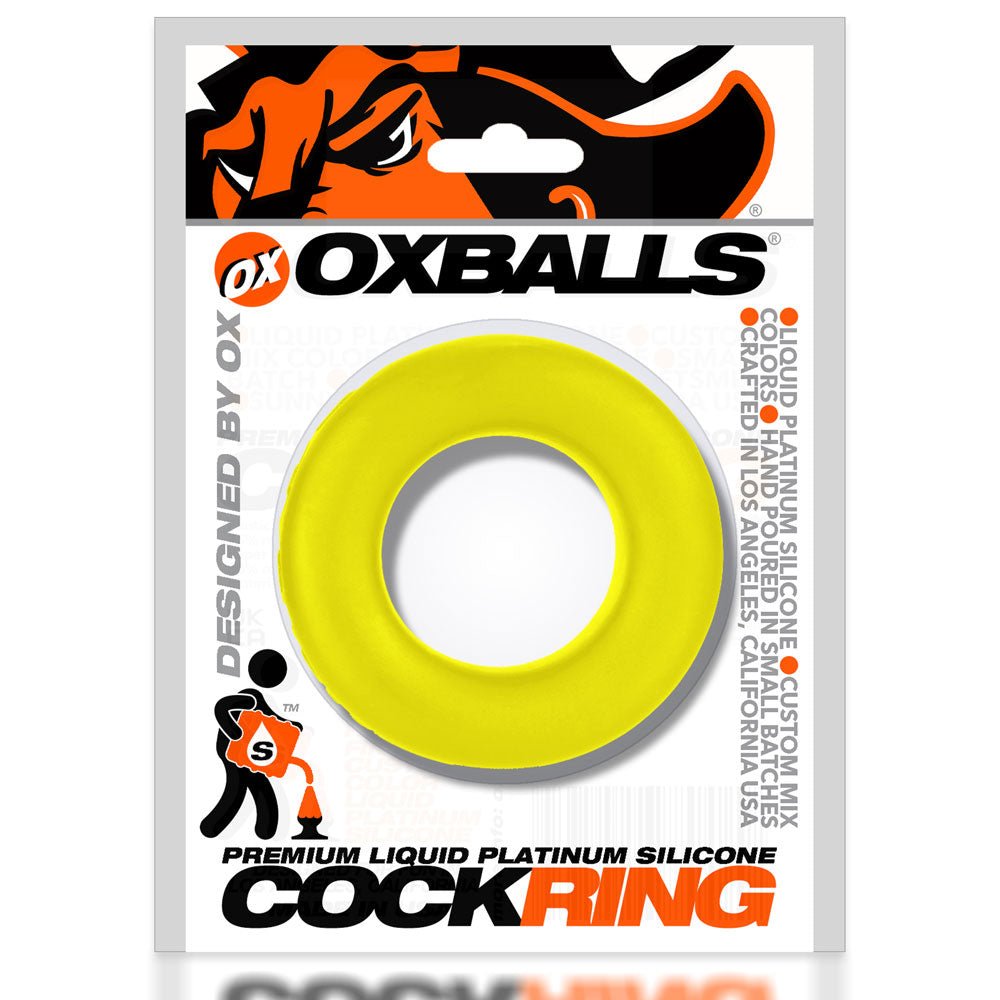 Cock T Comfort Cockring by Atomic Jock - Acid Yellow OX-AJ1003-AYLW