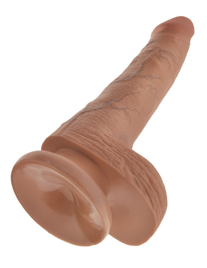 King Cock 6 Inch Cock With Balls - Tan PD5531-22