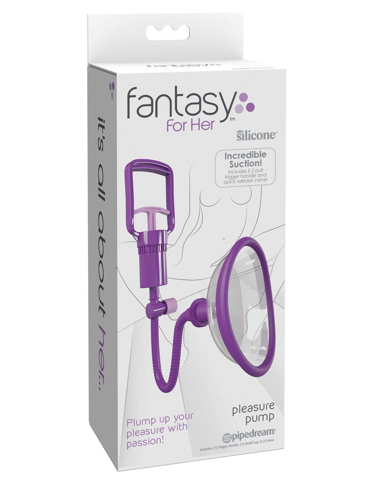 Fantasy for Her Manual Pleasure Pump - Purple PD4965-12