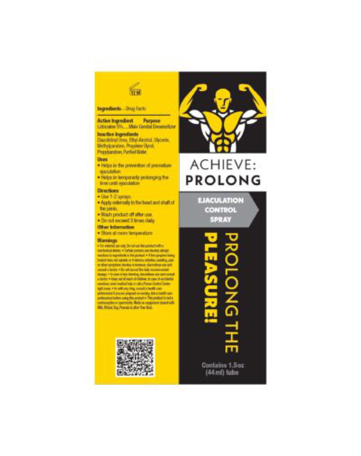 Achieve Prolong - Ejaculation Control Spray 1 Oz LG-BT1102