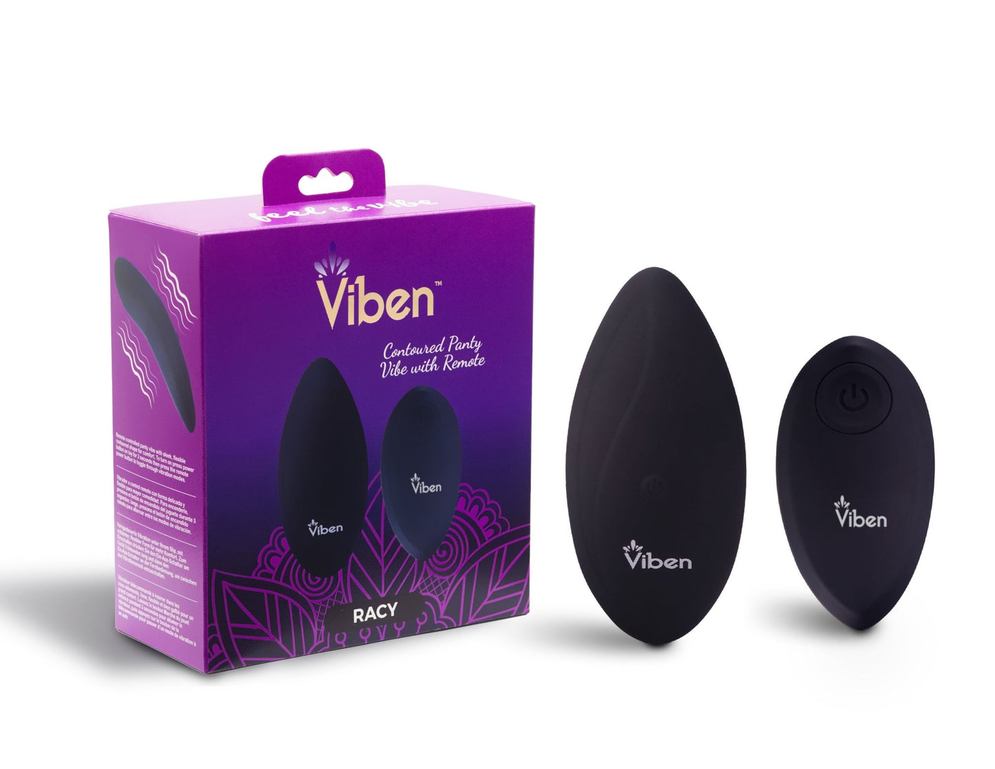 Racy - Remote Control 10 Function Panty Vibe - Black Vibe VB-66109