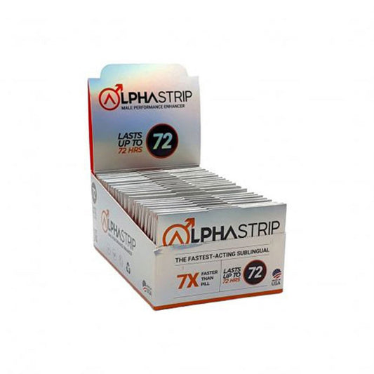 Alpha Strip Male Performance Enhancer 24 Ct  Display LU-FTPALPH72