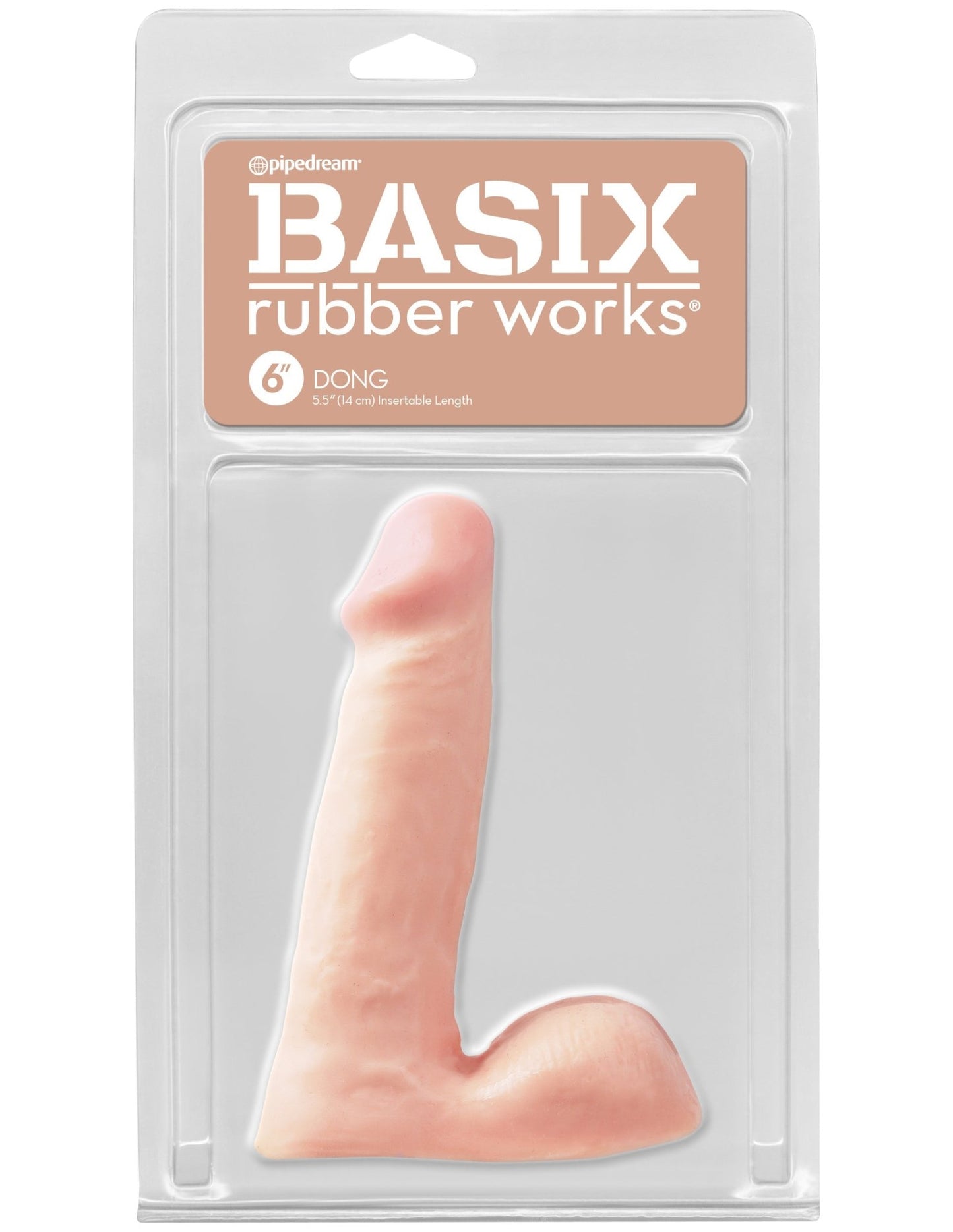 Basix Rubber Works - 6 Inch Dong - Flesh PD4201-21