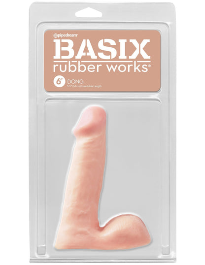 Basix Rubber Works - 6 Inch Dong - Flesh PD4201-21