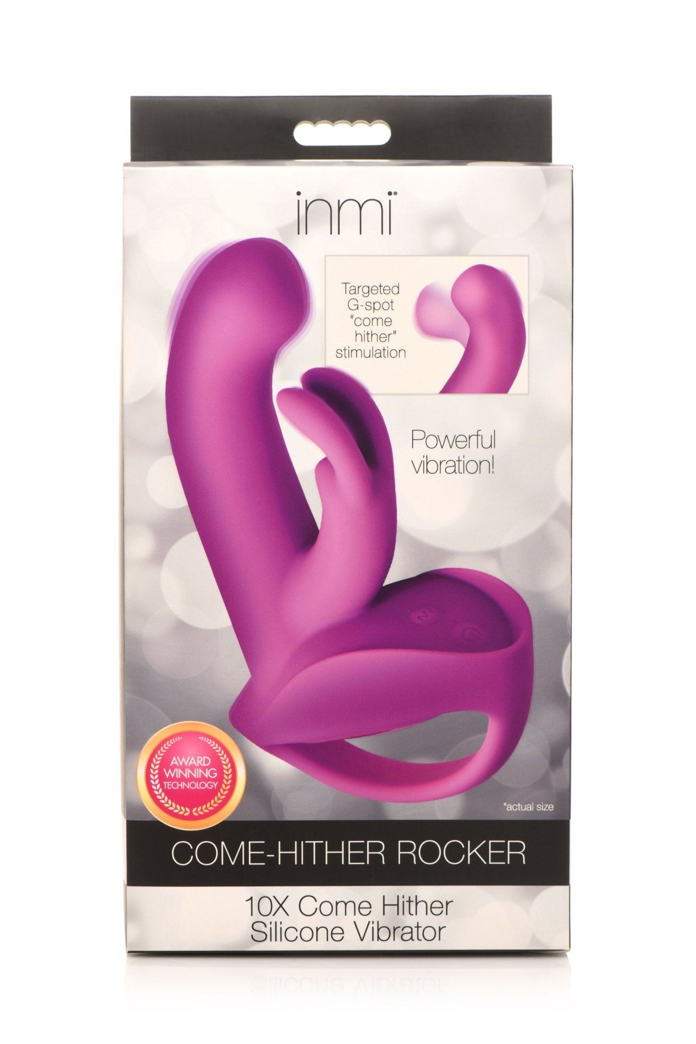 10x Come Hither Rocket Silicone Vibrator - Purple INM-AH106