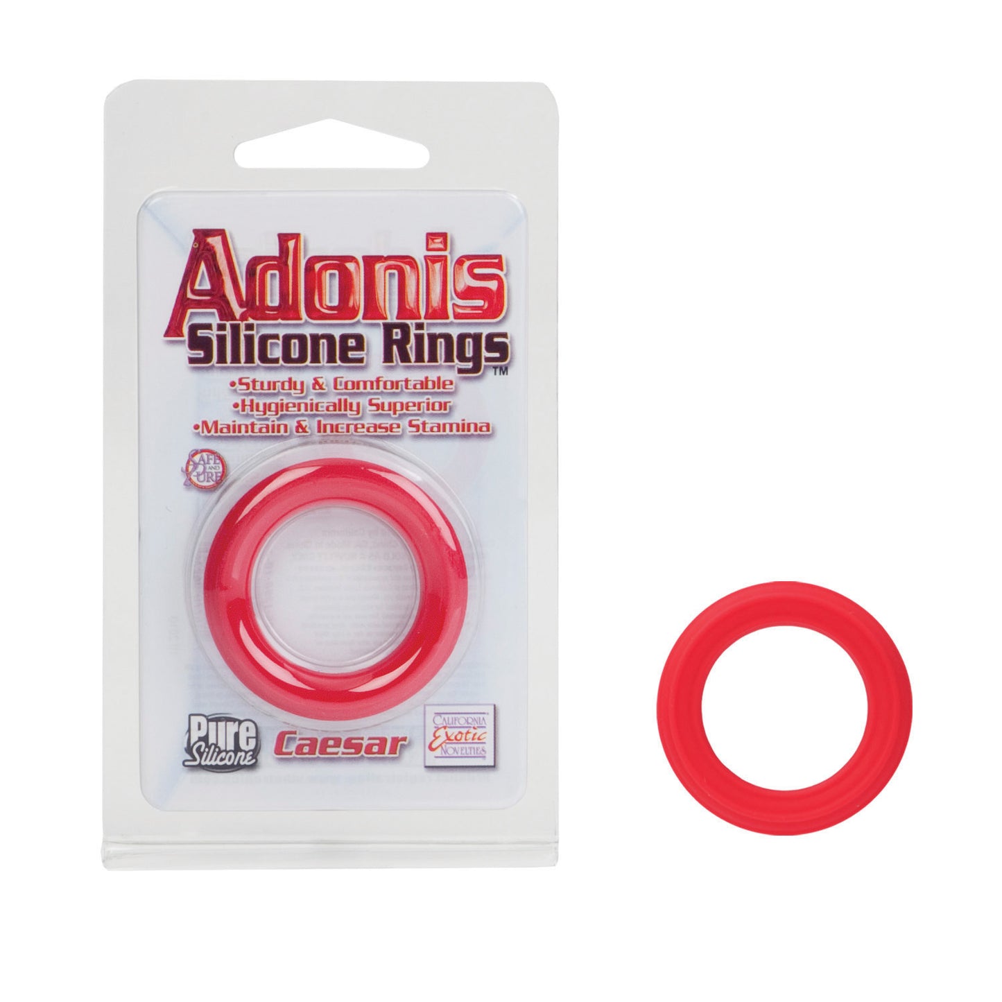 Caesar Silicone Ring - Red SE1368102