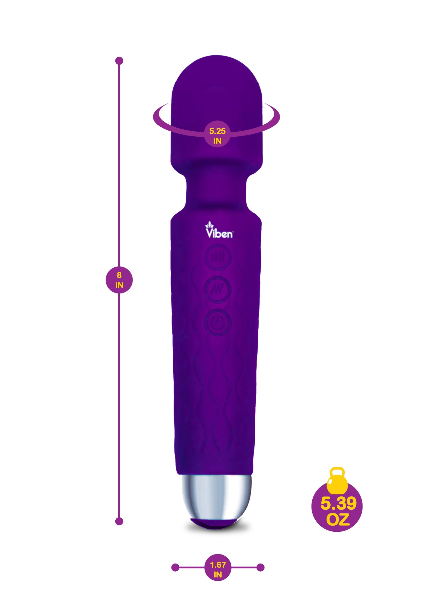 Tempest - Intense Wand Massager - Violet VB-66104