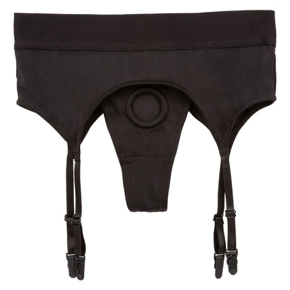 Boundless Thong With Garter - L/xl - Black SE2701193