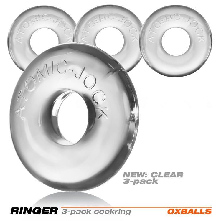 Ringer 3-Pack Do-Nut-1 - Clear OX-1324-CLR