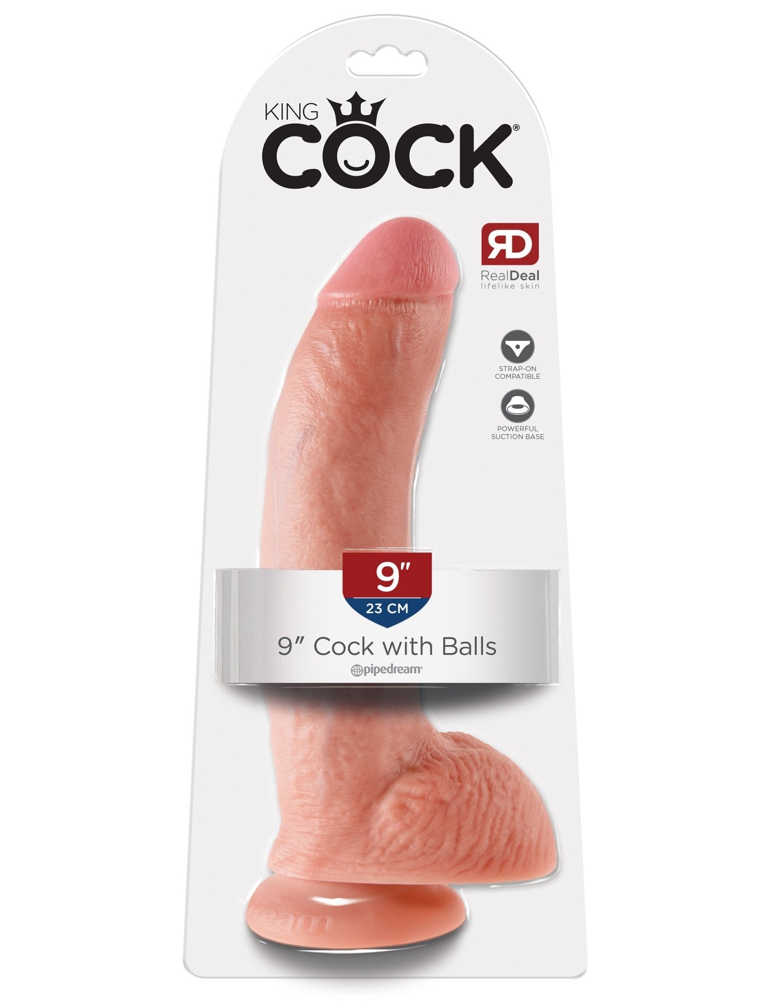 King Cock 9-Inch Cock With Balls - Flesh PD5508-21