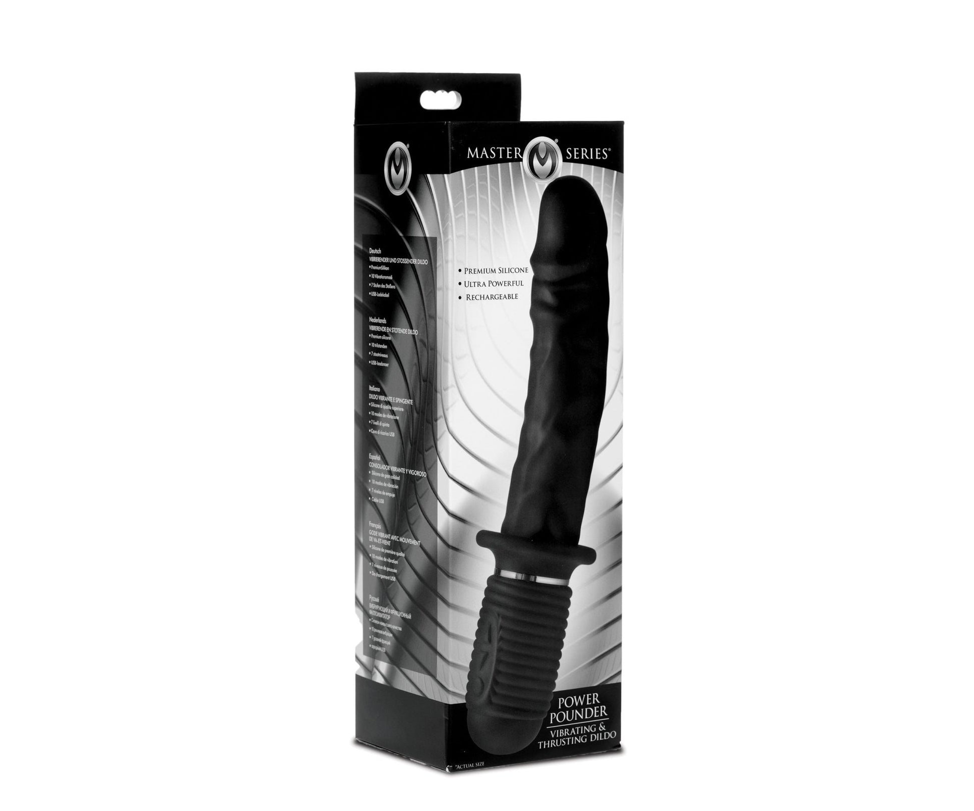 Power Pounder Vibrating and Thrusting Silicone Dildo MS-AF911