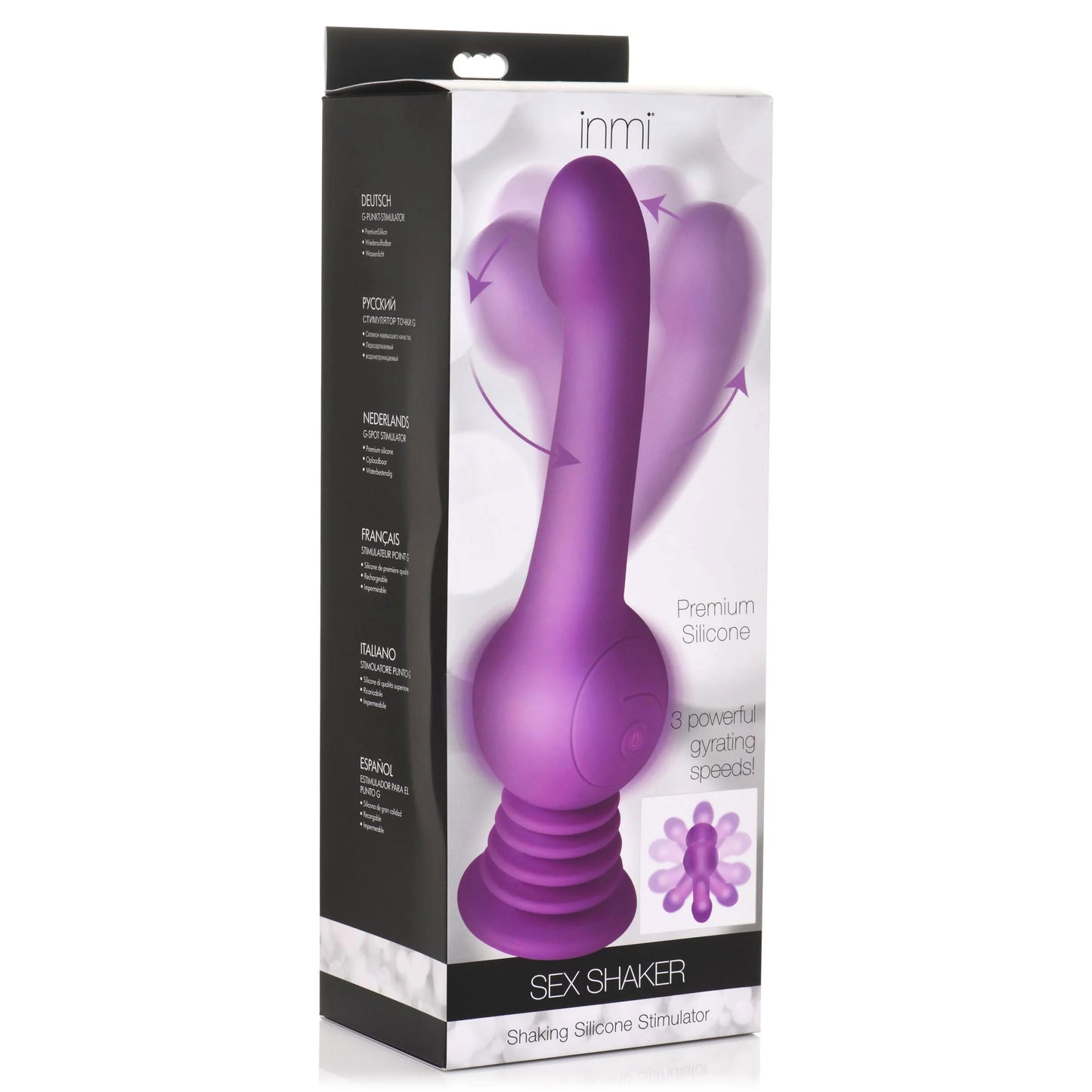 Sex Shaker Shaking Silicone Stimulator - Purple INM-AH085-PUR