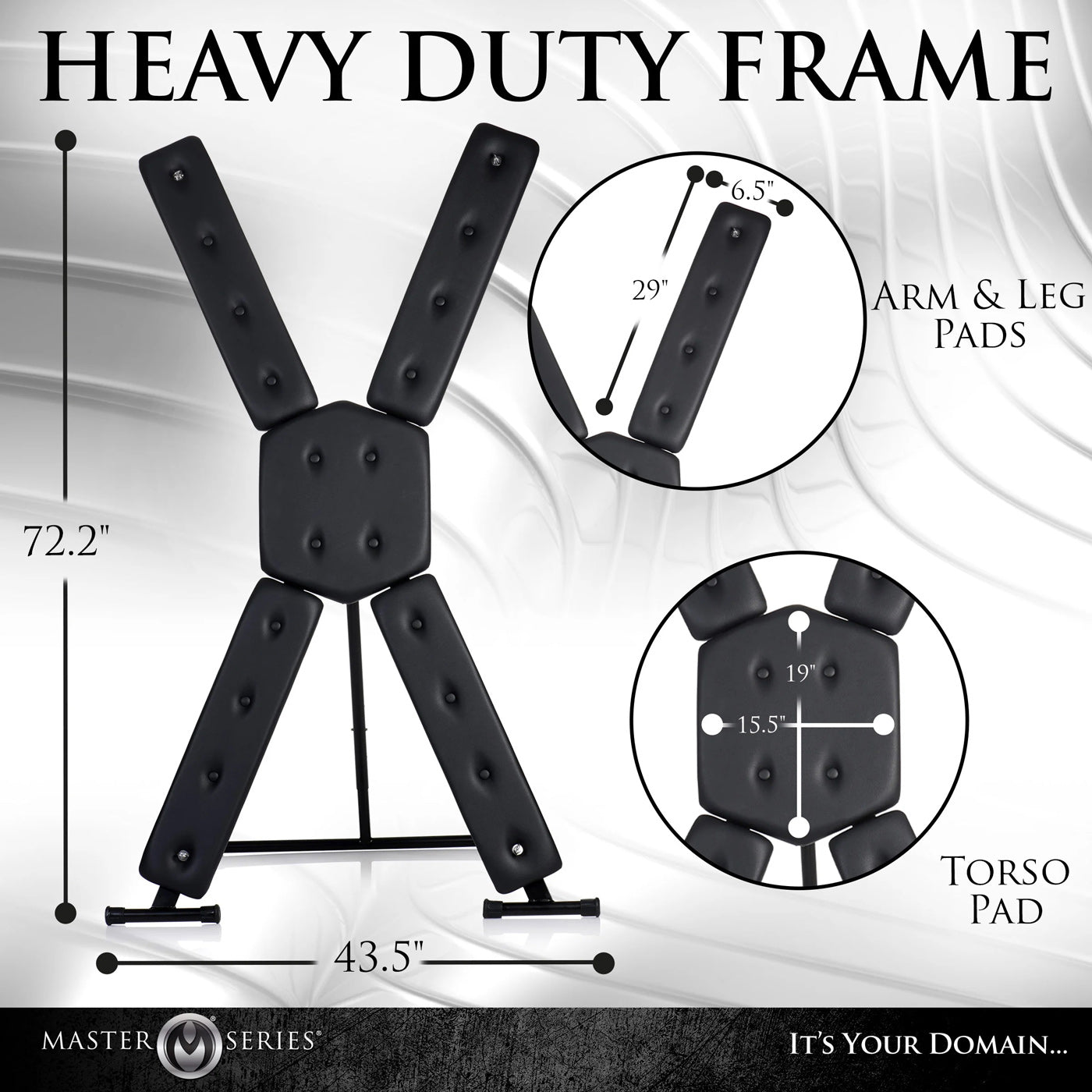 St. Andrew's Cross - Deluxe - Black MS-AH354