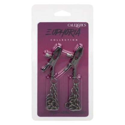 Euphoria Collection Chain Nipple Clamps - Black SE3100072