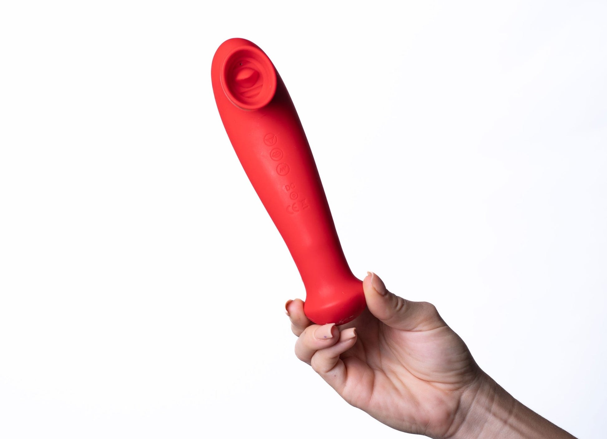 Destiny 15-Function Rechargeable Vibrating - Suction Wand - Cherry Red MTMA2006-R2