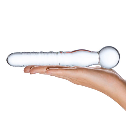 Joystick Clear Glass Dildo GLAS-82