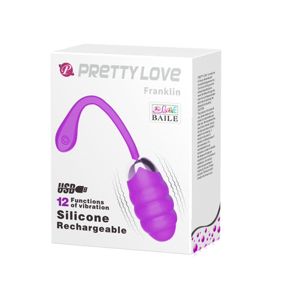 Pretty Love Franklin Rechargeable Egg Vibe - Purple BI-014656-1