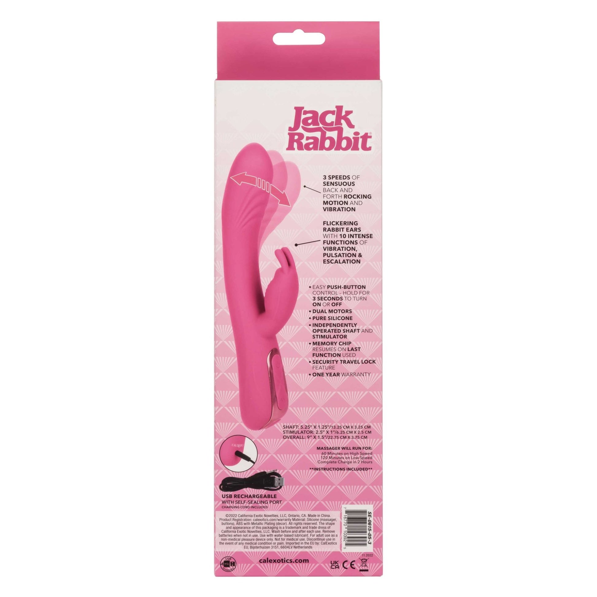 Jack Rabbit Elite Rocking Rabbit - Pink SE0615053