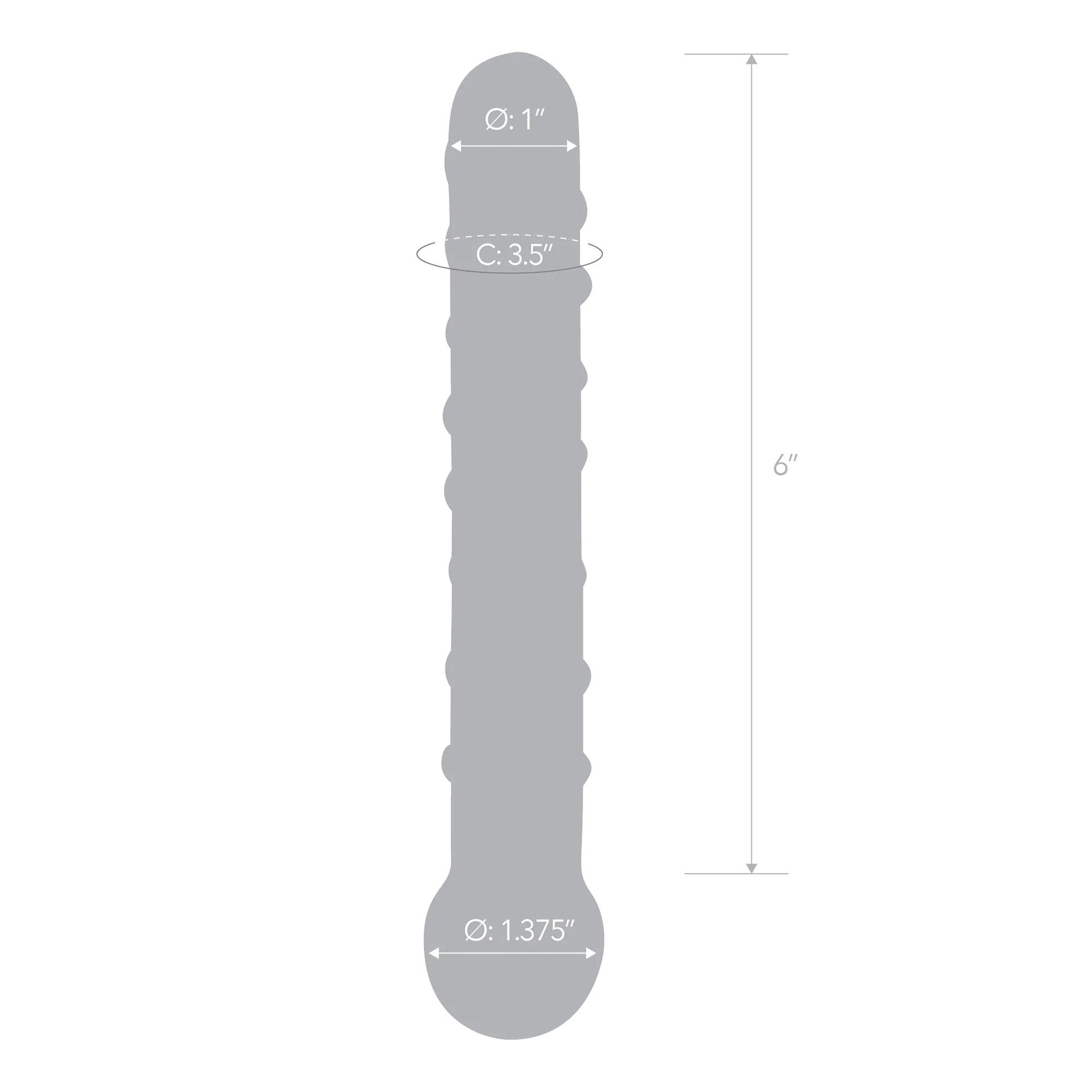 Callisto Clear Glass Dildo GLAS-78