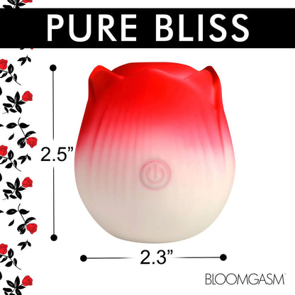 Pulsing Petals Throbbing Rose Stimulator - Red INM-AH387-RED