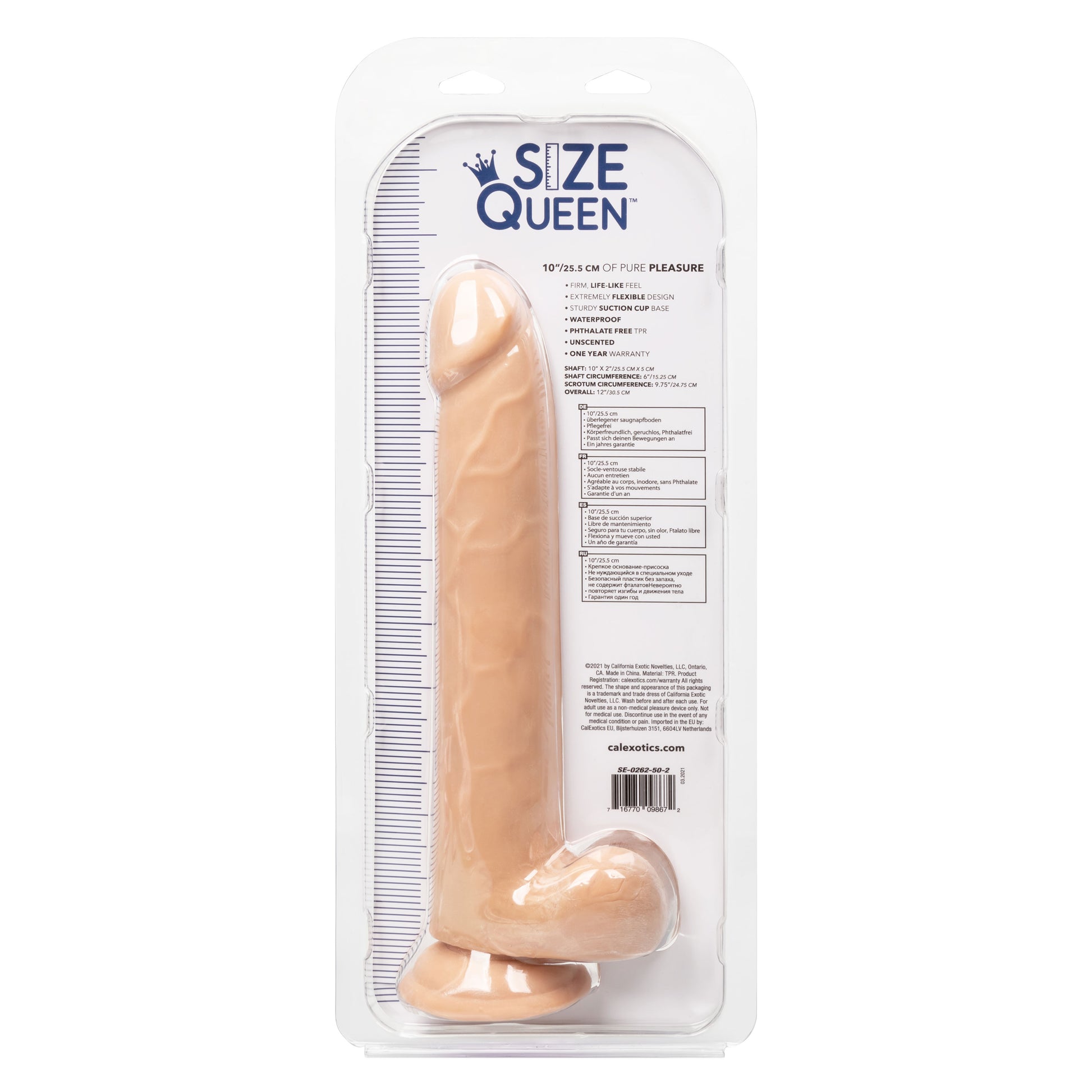 Size Queen 10 inch/25.5 Cm - Ivory SE0262502