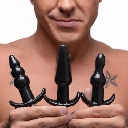 Thrill Trio Anal Plug Set - Black FR-AG293-BLACK