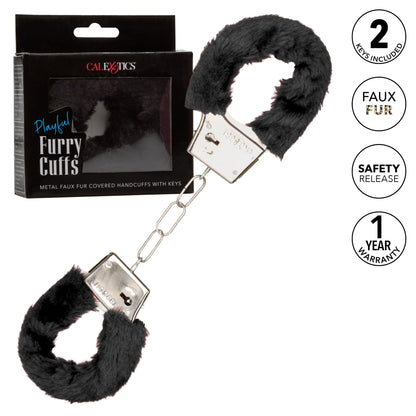 Playful Furry Cuffs - Black SE2651303