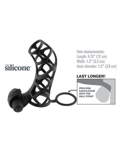 Fantasy X-Tensions Extreme Silicone Power Cage - Black PD4143-23