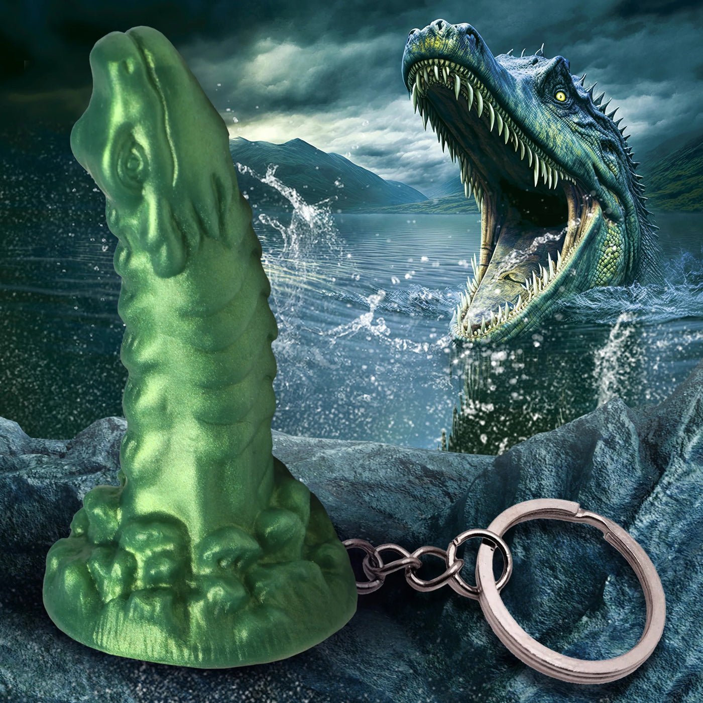 Cockness Monster Keychain - Green CC-AH428