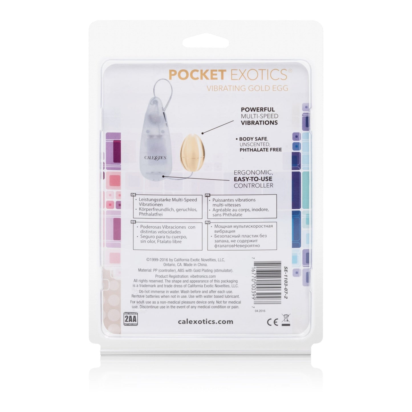 Pocket Exotics Vibrating Egg - Gold SE1103072