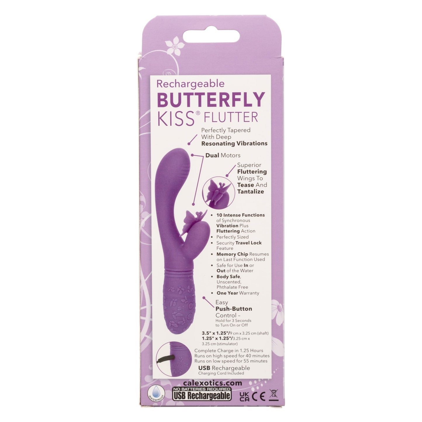 Rechargeable Butterfly Kiss Flutter - Purple SE0783453