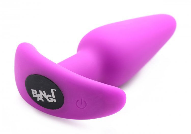 21x Silicone Butt Plug With Remote - Purple BNG-AG563-PUR