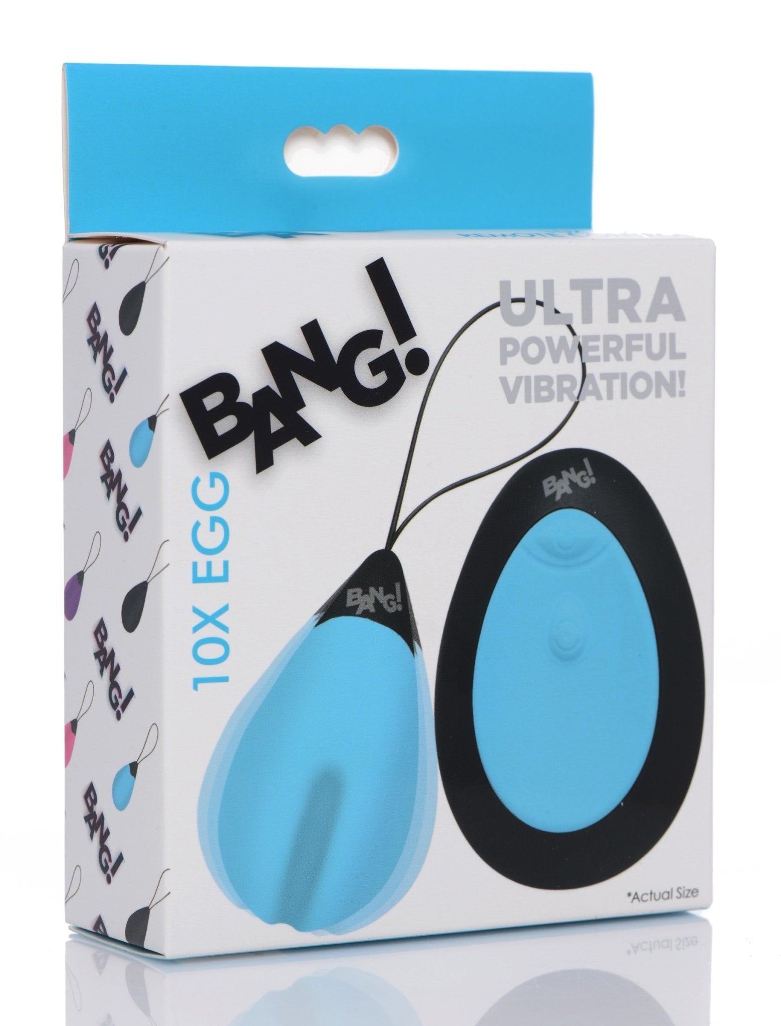 Bang - 10x Silicone Vibrating Egg - Blue BNG-AG462-BLU