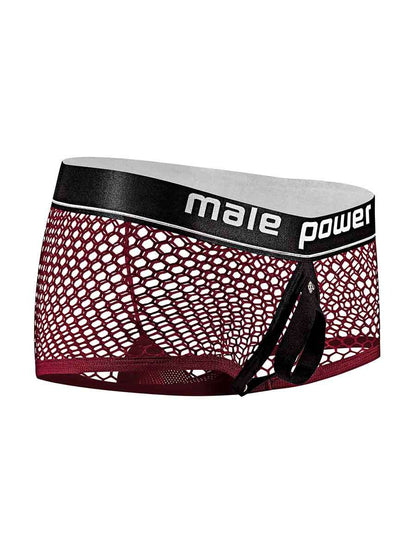 Cock Pit Net Mini Cock Ring Short - Small - Burgundy MP-120260BNSL