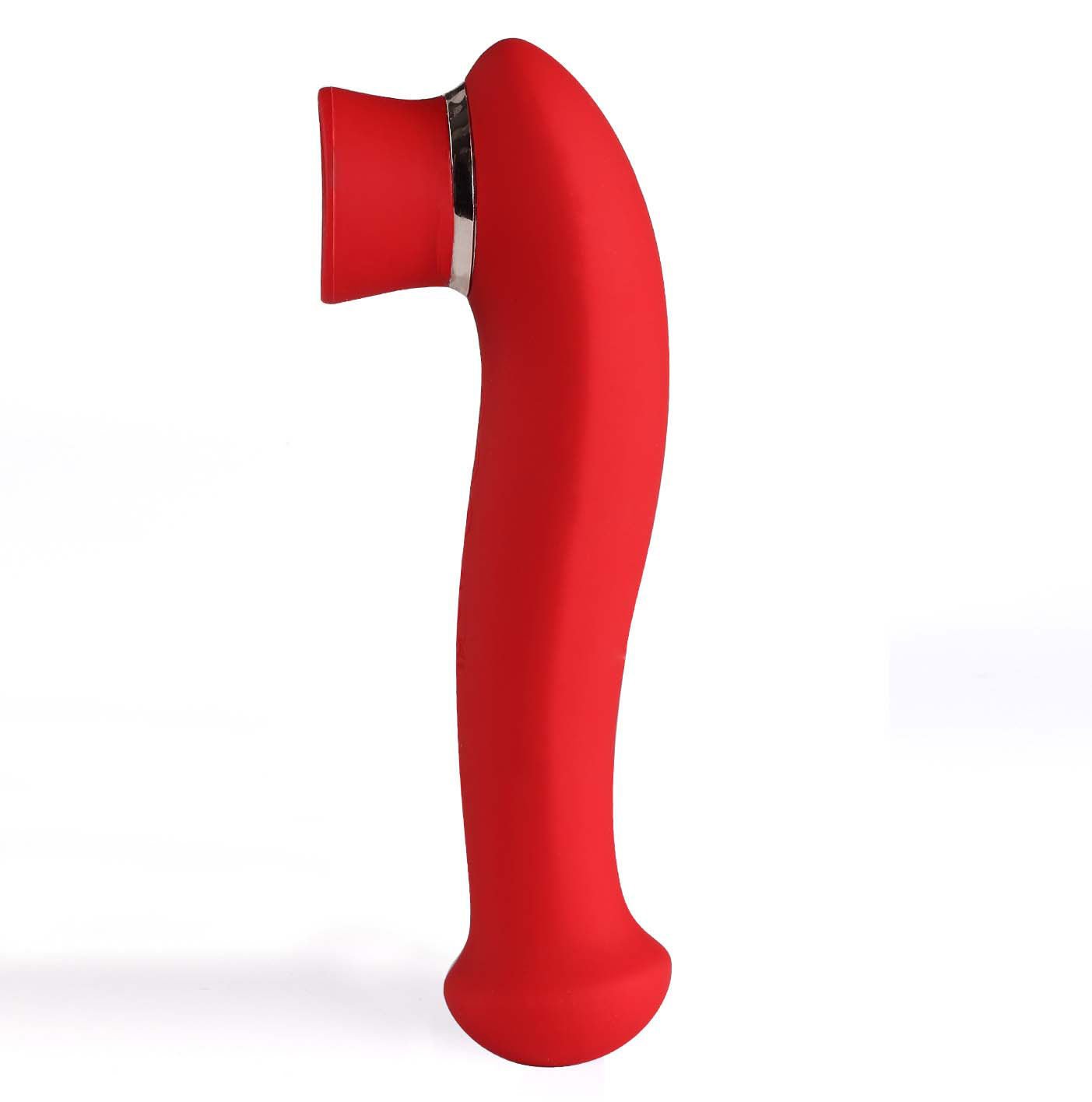 Destiny 15-Function Rechargeable Vibrating - Suction Wand - Cherry Red MTMA2006-R2