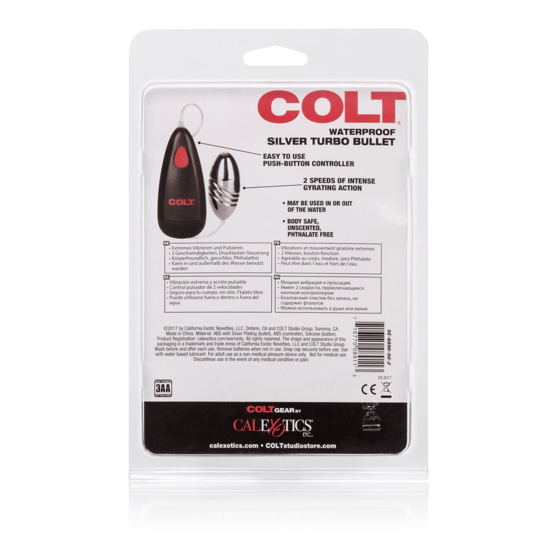 Colt Waterproof Silver Turbo Bullet SE6890502