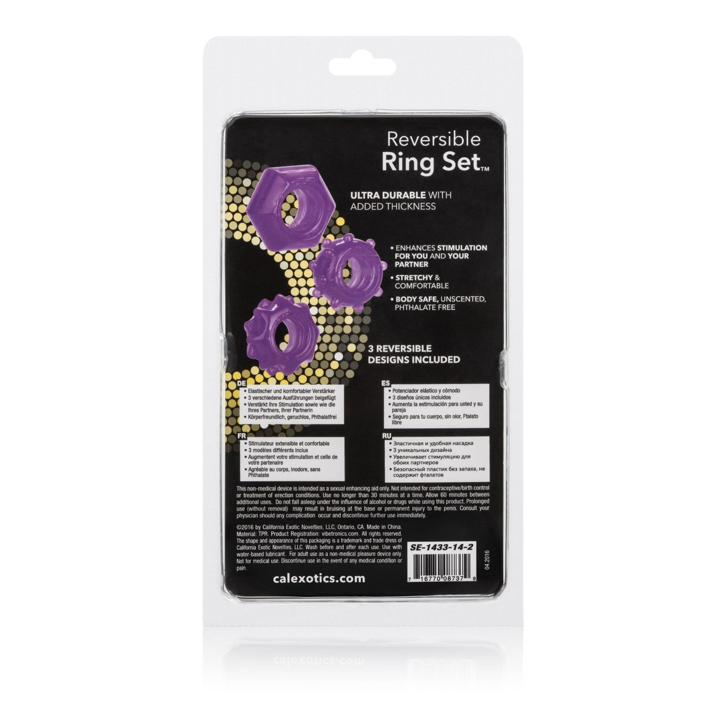 Reversible Ring Set - Purple SE1433142